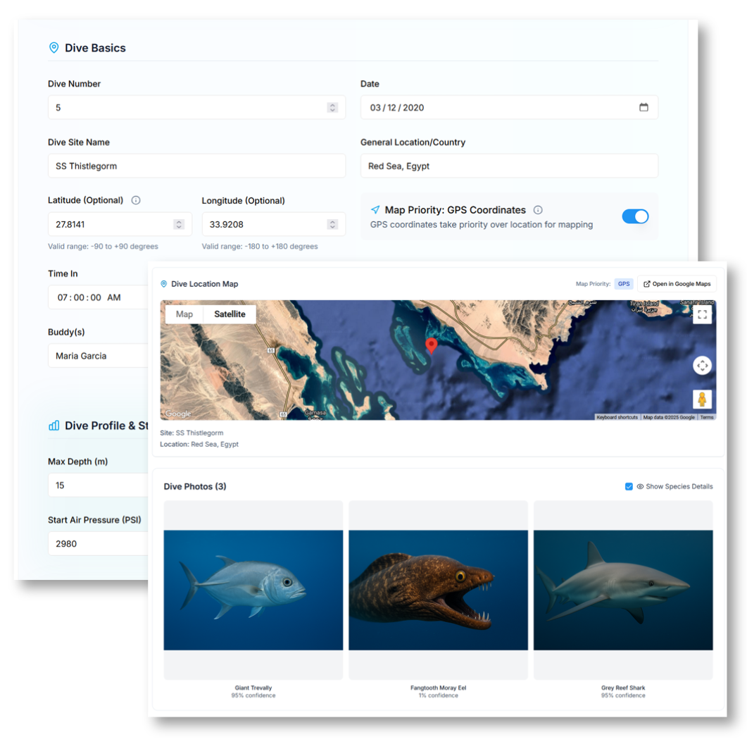 ScubaDive.AI - Scuba Diving Logbook